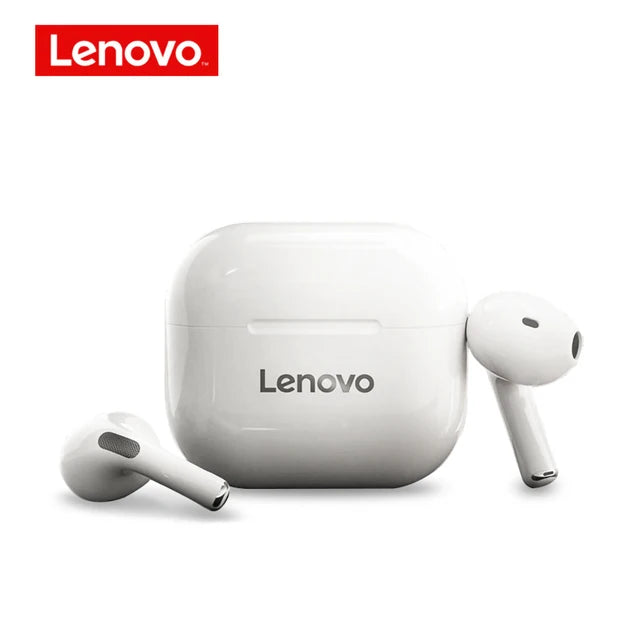 Lenovo LP40 TWS Bluetooth 5.0 estéreo com microfone case USB C resistentes à água leves para jogos chamadas e música diária