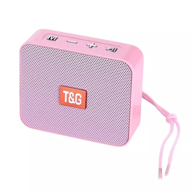 TG166 mini boombox Bluetooth 5.0 com microfone 5 W IPX resistente cartão TF USB mãos livres bateria 500 mAh para música sem complicação