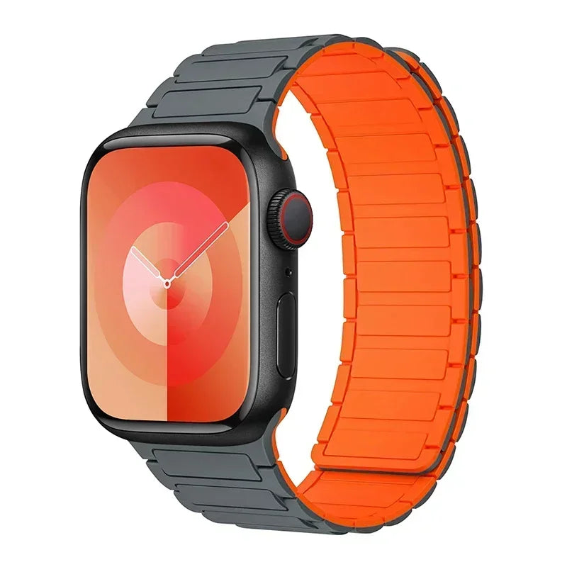 Pulseira Magnética Silicone Apple Watch Confortável