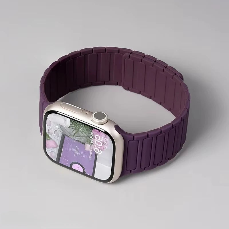 Pulseira Silicone Magnética Apple Watch Ultra e Series
