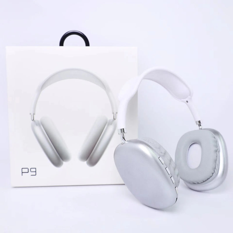P9 fone Bluetooth over ear com microfone conforto para esportes e jogos conexão estável controles completos som envolvente para o dia a dia