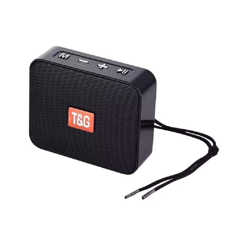 TG166 mini boombox Bluetooth 5.0 com microfone 5 W IPX resistente cartão TF USB mãos livres bateria 500 mAh para música sem complicação
