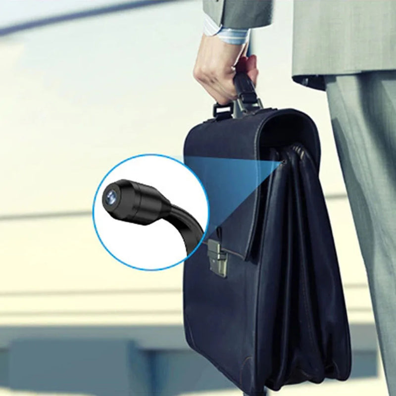 Mini câmera Wi-Fi 1080p com visão noturna detecção de movimento babá cam bateria 2100 mAh e suporte a cartão TF 32 GB
