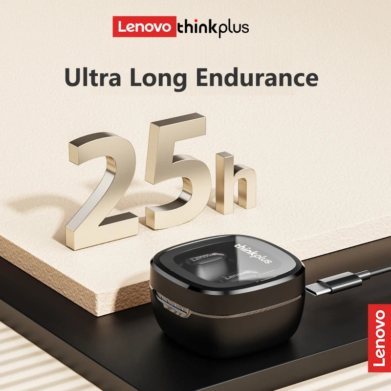 Lenovo Thinkplus XT62 TWS Bluetooth 5.3 à prova d’água baixa latência controle por toque graves HiFi e chamadas em alta definição