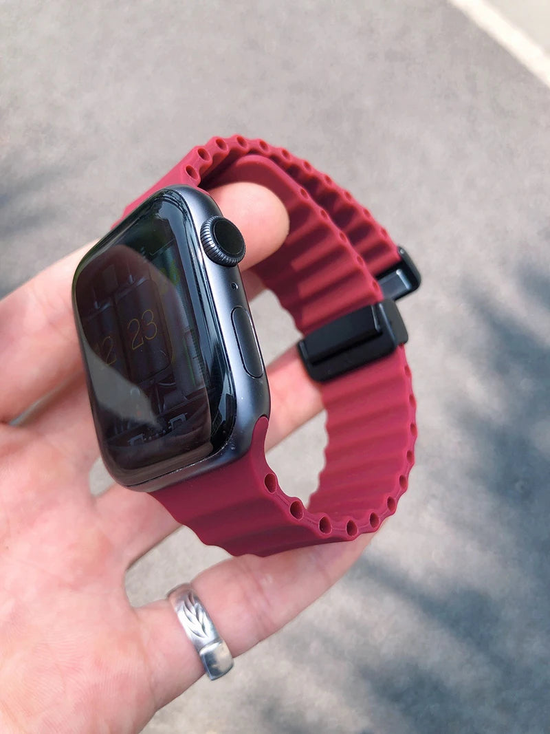 Pulseira Oceano Esportiva Silicone Apple Watch Ultra