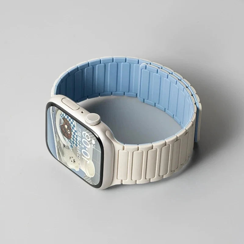 Pulseira Silicone Magnética Apple Watch Ultra e Series