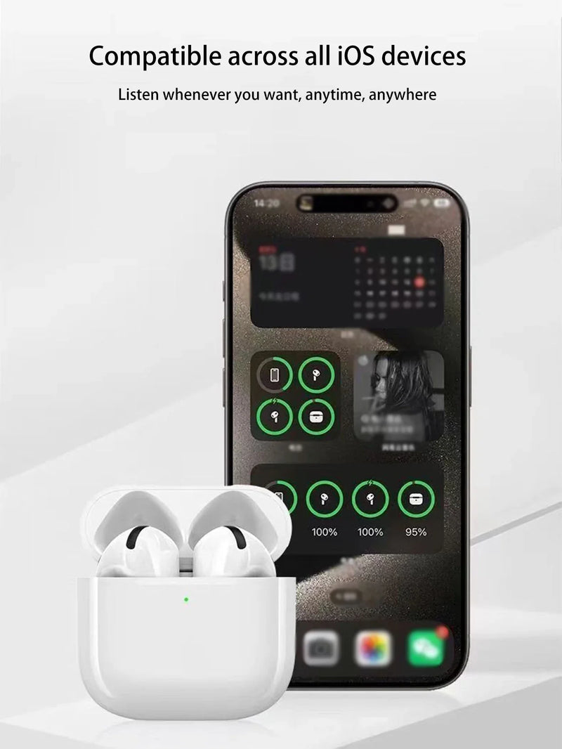 Air Pro TWS com ANC e modo transparência Bluetooth 5.3 armadura balanceada gestos touch Siri Android iPhone estojo compacto