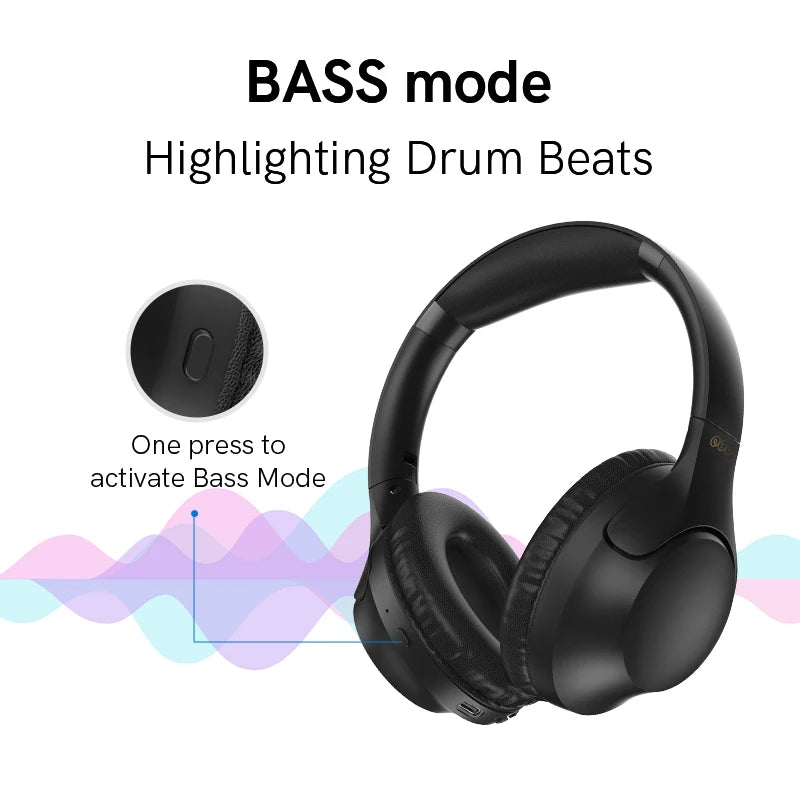 Fone de Ouvido QCY H2 Pro Sem Fio Bluetooth 5.3 com 60H Bateria, Graves Poderosos e Baixa Latência para Música e Jogos