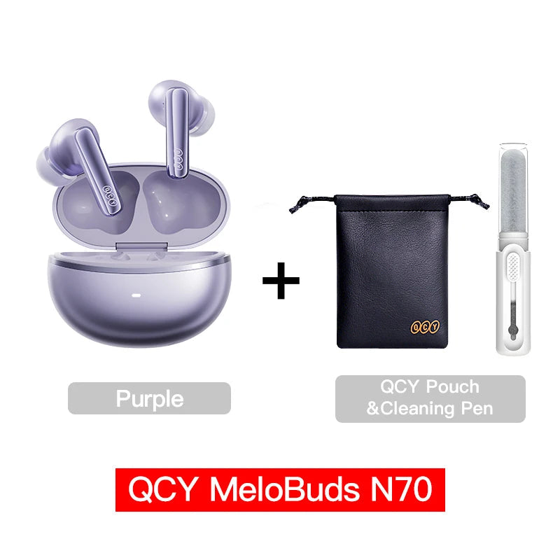 Fone QCY MeloBuds N70 ANC LDAC com 50h de Bateria