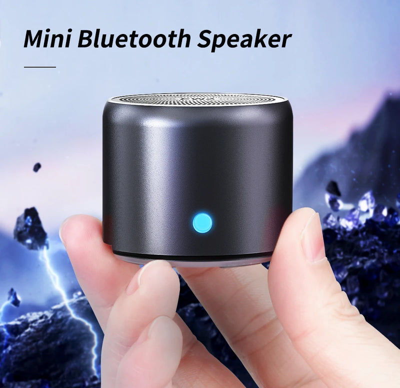 EWA A106 Pro mini caixa de som Bluetooth 5.0 IPX7 com radiador de graves metal ultracompacto estojo de viagem som potente no bolso