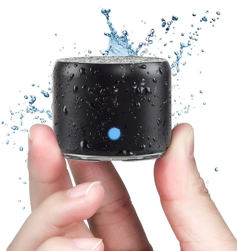 EWA A106 Pro mini caixa de som Bluetooth 5.0 IPX7 com radiador de graves metal ultracompacto estojo de viagem som potente no bolso