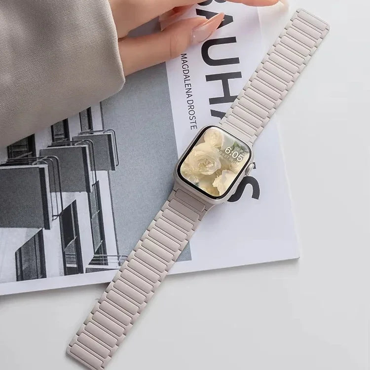 Pulseira Silicone Magnética Apple Watch Ultra e Series