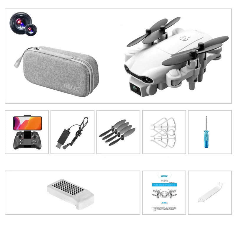 Mini Drone 4DRC V9 4K com FPV e Alcance de 100 m