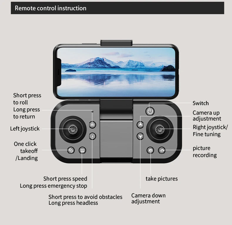 Drone L106 MAX 8K GPS Dobrável com Obstáculos Intelig.