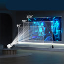 Projetor KaiAqua HT21 1080P (suporte), 260 ANSI, Android 11, Wi-Fi 5G, zoom 2.4×, rotação 180°, home theater portátil