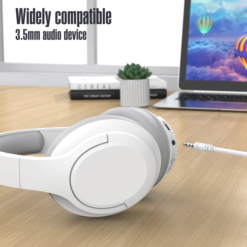 Sunpanda over ear Bluetooth 5.3 leve e dobrável com microfone som equilibrado conforto diário e bateria de longa duração