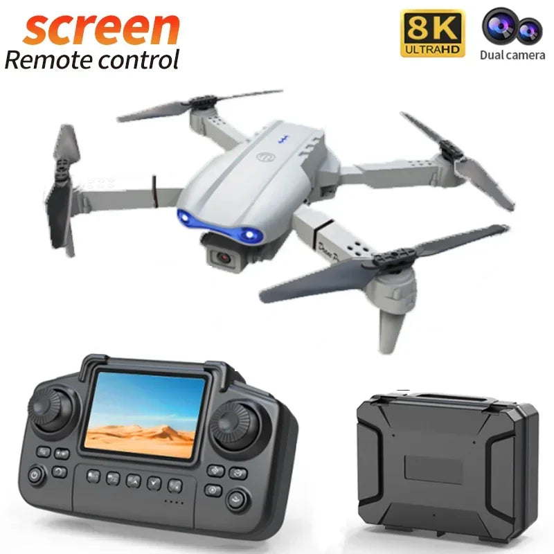 Drone E99 PRO 8K com Controle de Tela e Bateria Modular