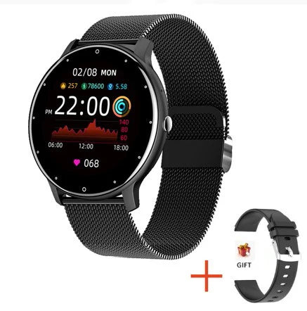 Smartwatch LIGE ZL02 Tela AMOLED 1.28” Bluetooth 5.2, À Prova d’Água e Saúde Feminina Integrada