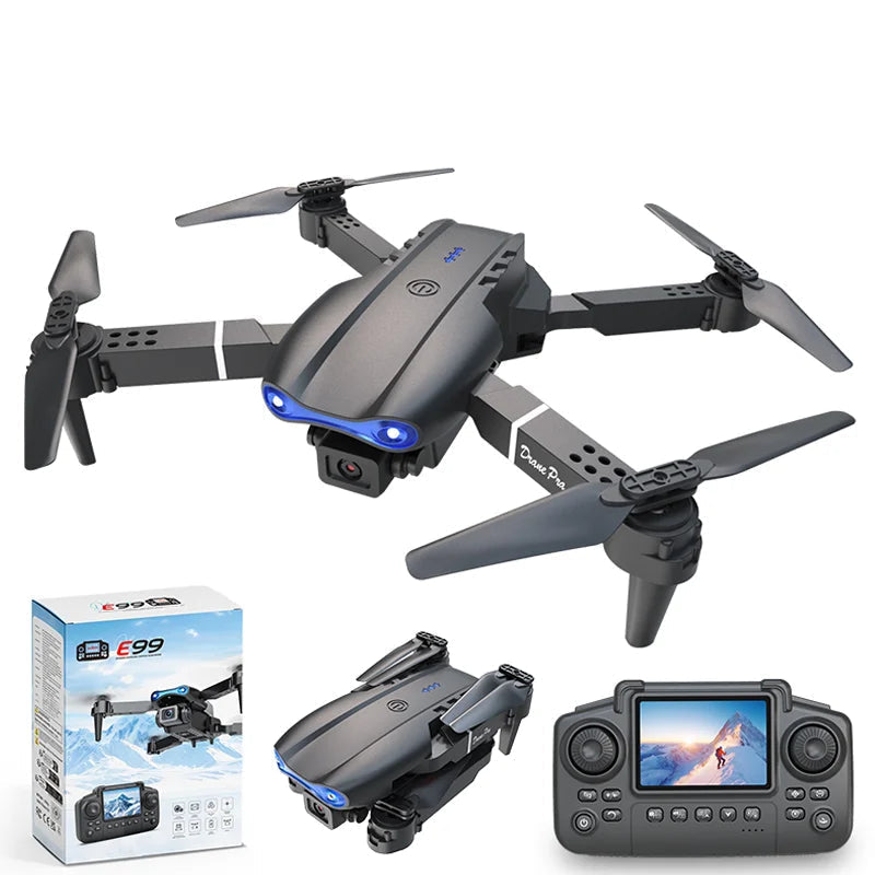 Drone E99 PRO 8K com Controle de Tela e Bateria Modular