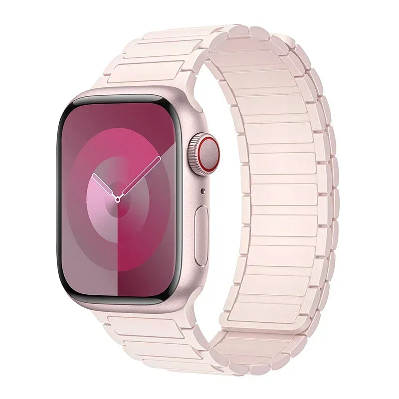 Pulseira Magnética Silicone Apple Watch Confortável