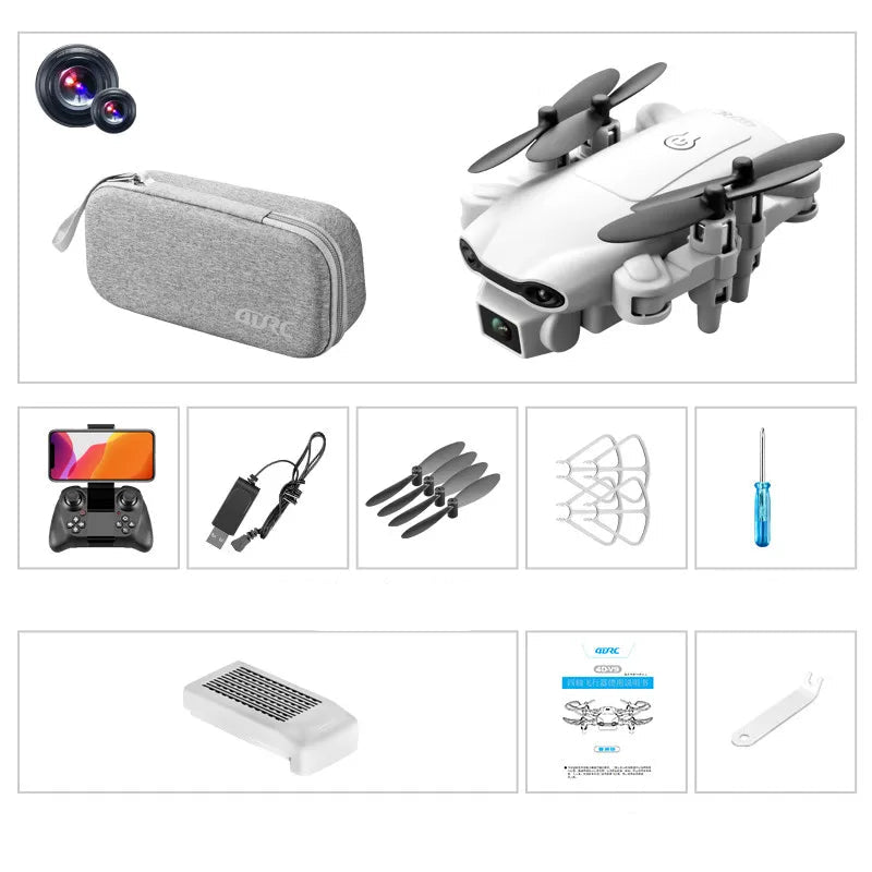 Mini Drone 4DRC V9 4K com FPV e Alcance de 100 m