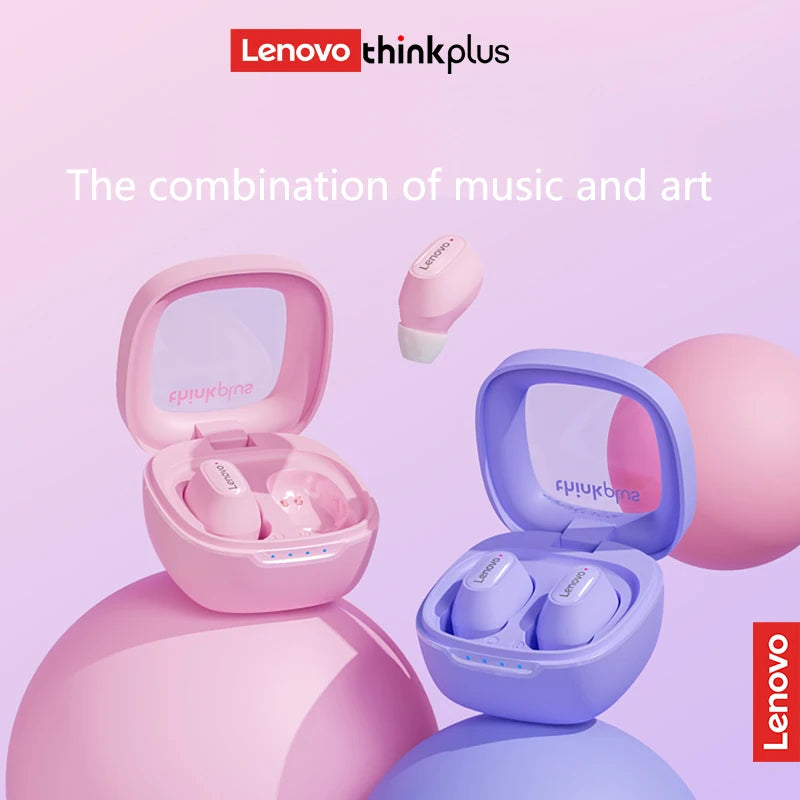 Lenovo Thinkplus XT62 TWS Bluetooth 5.3 à prova d’água baixa latência controle por toque graves HiFi e chamadas em alta definição