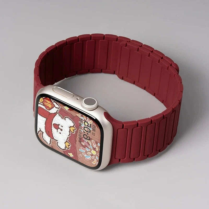 Pulseira Silicone Magnética Apple Watch Ultra e Series