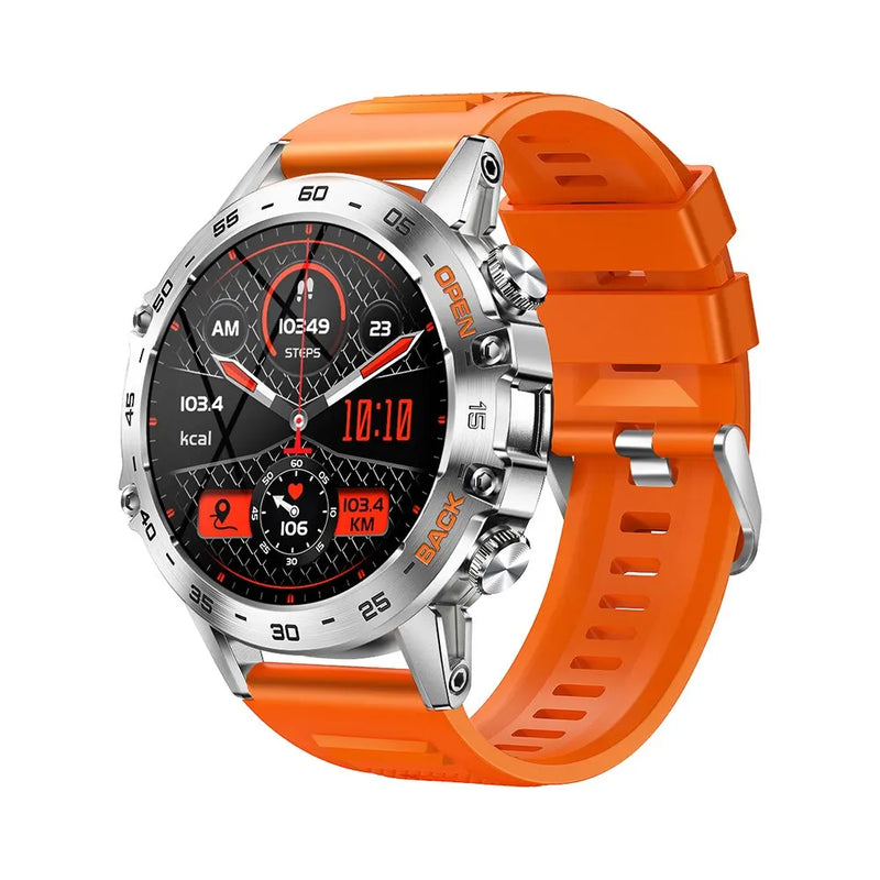 Smartwatch MEVADEN MD52 Aço Inoxidável, Tela 1.39” Chamadas Bluetooth e 100+ Modos Esportivos