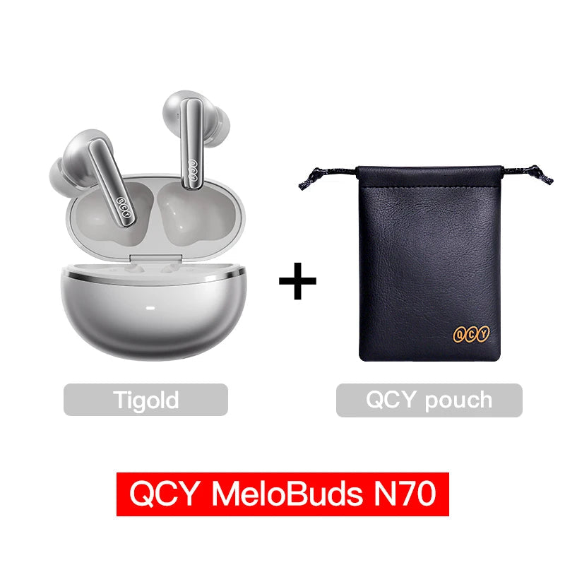 Fone QCY MeloBuds N70 ANC LDAC com 50h de Bateria