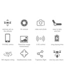 Drone E88 Pro 4K FPV Dobrável com Retorno Automático