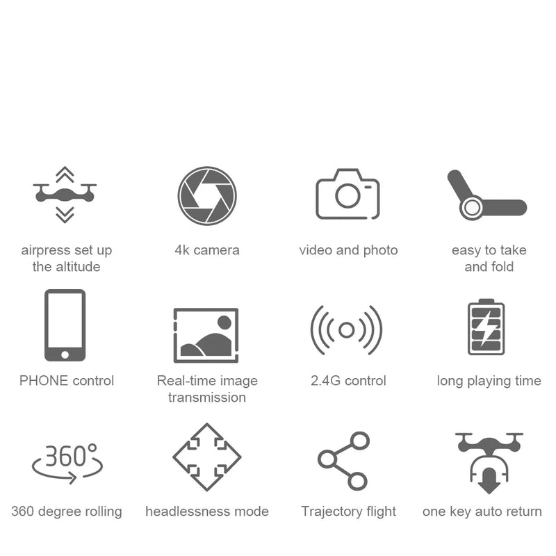 Drone E88 Pro 4K FPV Dobrável com Retorno Automático