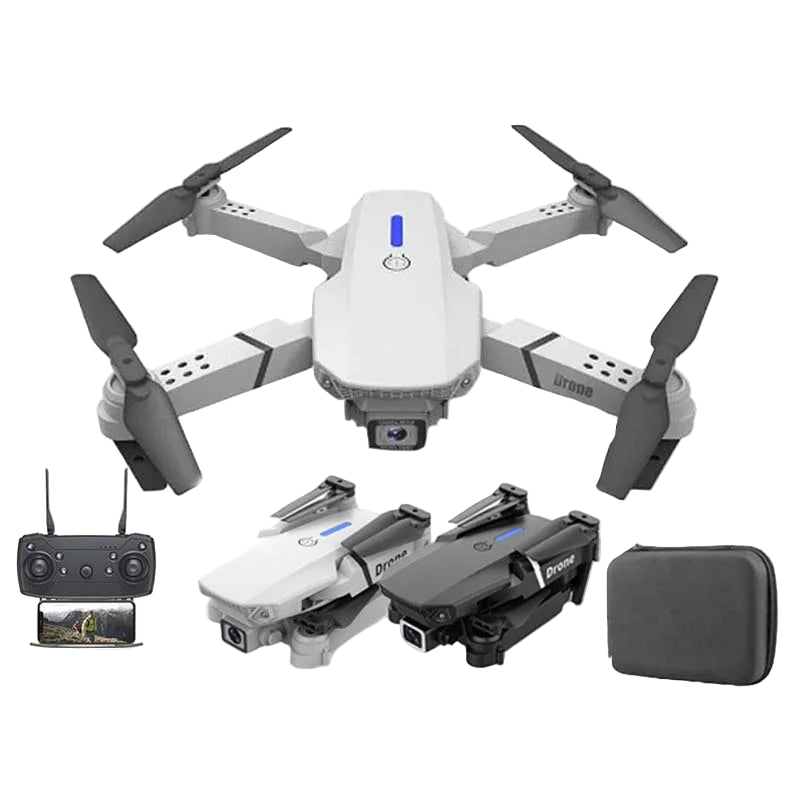 Drone E88 Pro 4K Dobrável com FPV e Voo por Trajetória