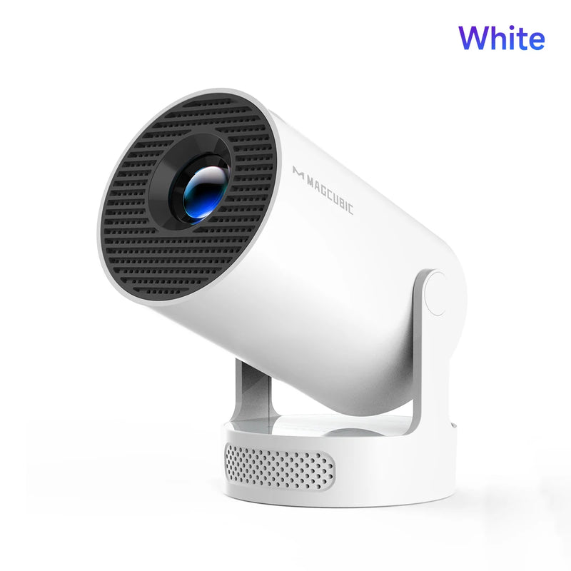 Projetor portátil Magcubic HY300 Pro+ com Android 11 Wi-Fi6 290 ANSI lumens suporte 4K e tela até 200 polegadas para cinema em casa