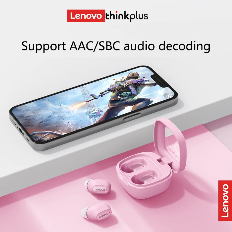 Lenovo Thinkplus XT62 TWS Bluetooth 5.3 à prova d’água baixa latência controle por toque graves HiFi e chamadas em alta definição