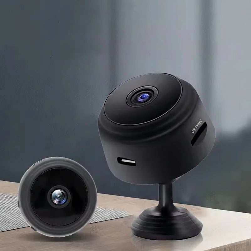 A9 mini câmera 1080p Wi-Fi para visualização remota com monitoramento discreto e visão noturna para segurança residencial