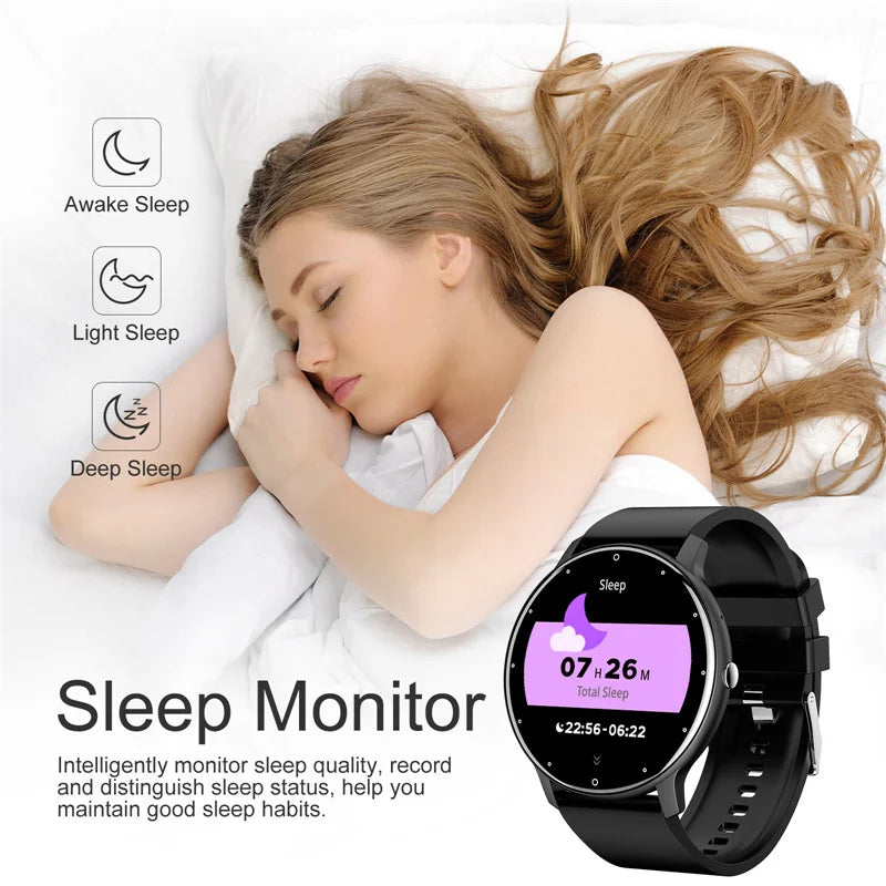 Smartwatch LIGE ZL02 Tela AMOLED 1.28” Bluetooth 5.2, À Prova d’Água e Saúde Feminina Integrada