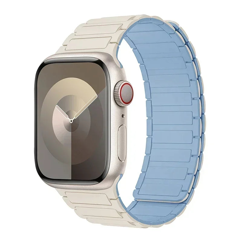Pulseira Magnética Silicone Apple Watch Confortável