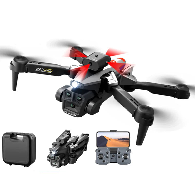 Drone K10 MAX 4K com Prevenção de Obstáculos 360°