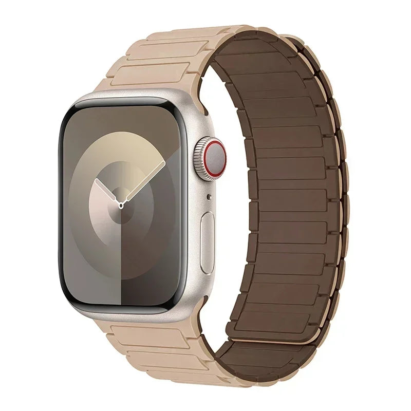 Pulseira Magnética Silicone Apple Watch Confortável