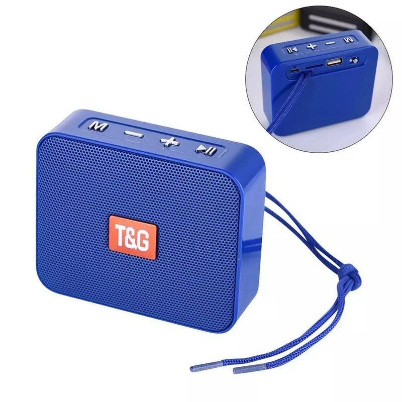 TG166 mini boombox Bluetooth 5.0 com microfone 5 W IPX resistente cartão TF USB mãos livres bateria 500 mAh para música sem complicação