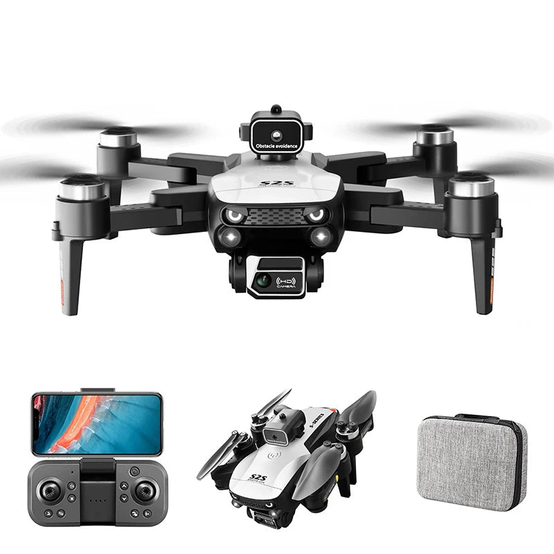 Drone S2S Mini GPS 8K com EIS e Evitador de Obstáculos