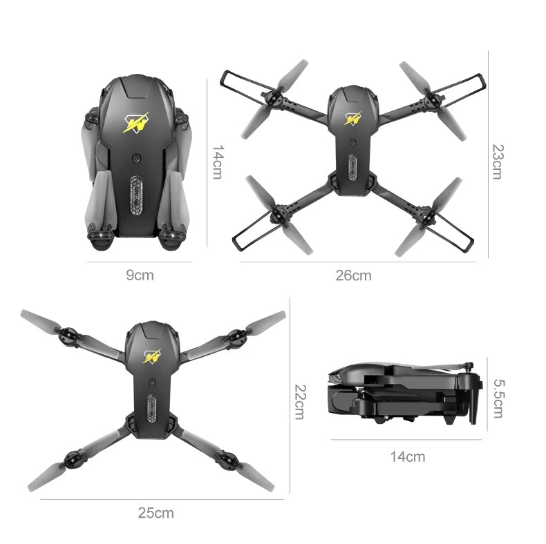 Drone M3 Mini 3 Câmeras Wi-Fi com Fluxo Óptico 200m