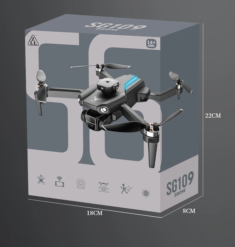 Drone SG109 Pro Max GPS 8K com Motores Brushless