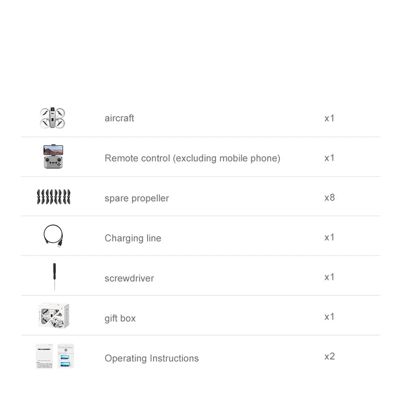 Drone V66 8K Wi-Fi FPV com Flips 360° e 200 m de Alc.
