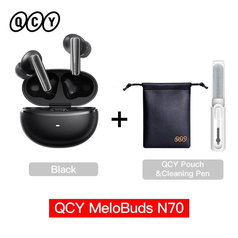 Fone QCY MeloBuds N70 ANC LDAC com 50h de Bateria