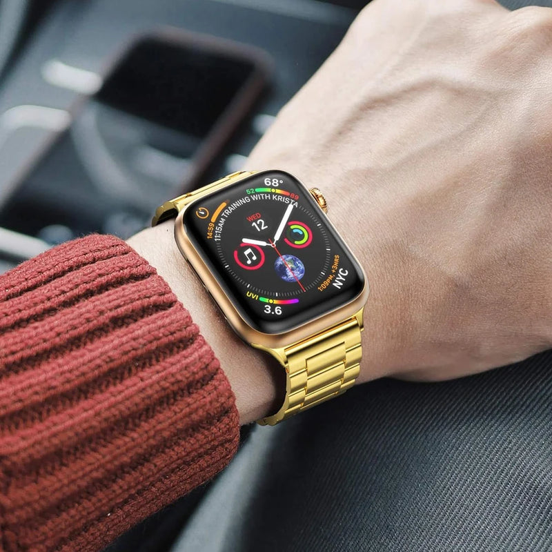 Pulseira Aço Inox Apple Watch com Ajuste de Elos