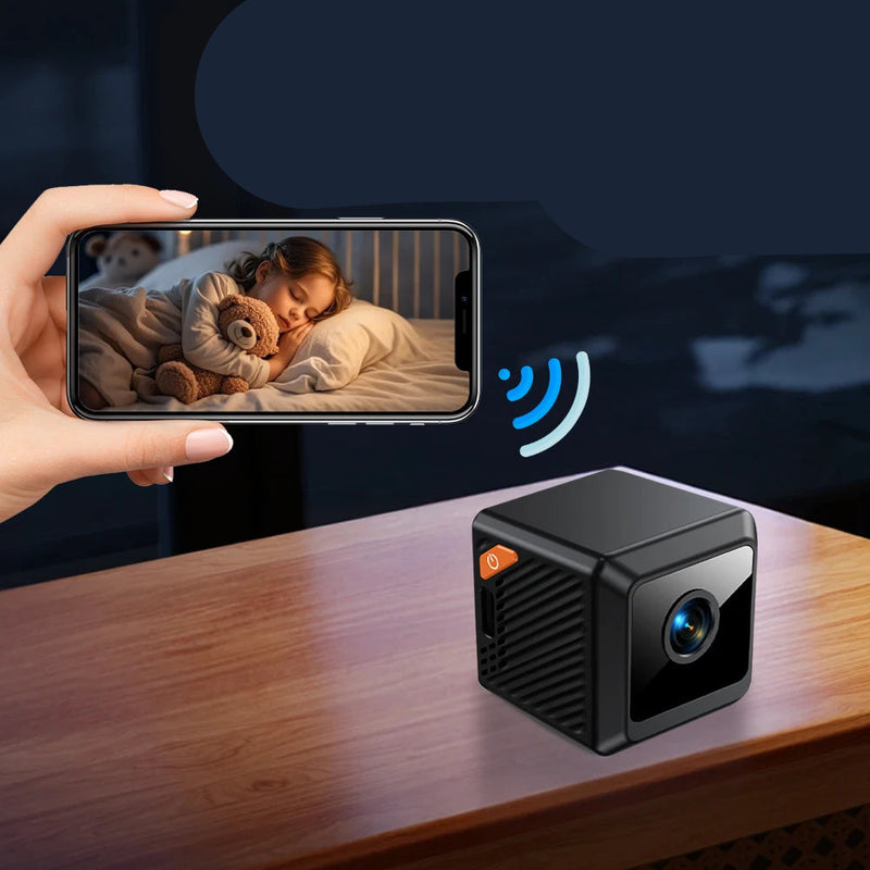 Câmera W02 Mini 1080p com Visão Noturna e Movimento