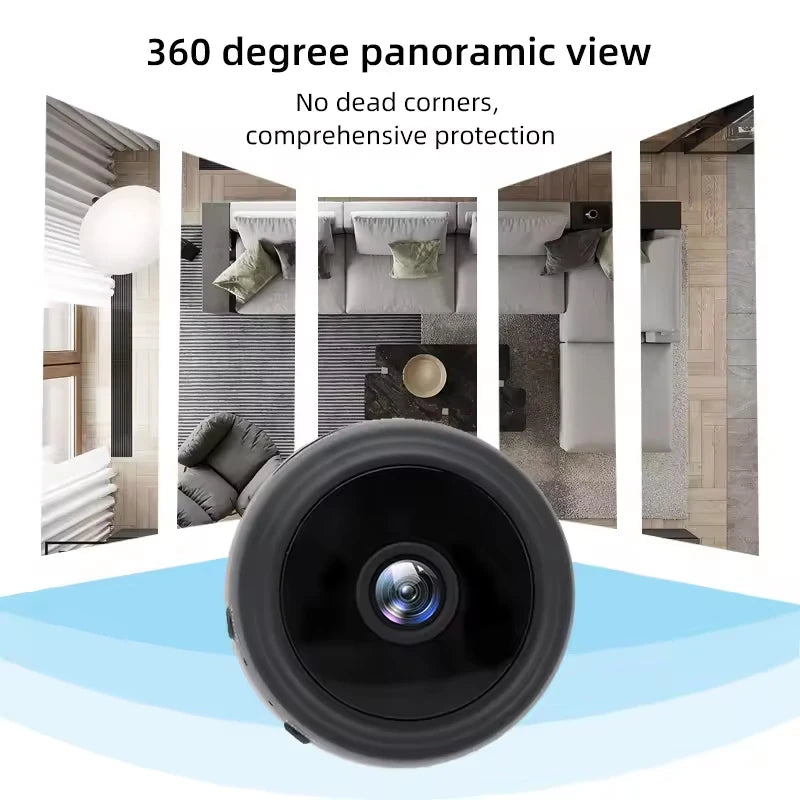 A9 mini câmera 1080p Wi-Fi para visualização remota com monitoramento discreto e visão noturna para segurança residencial