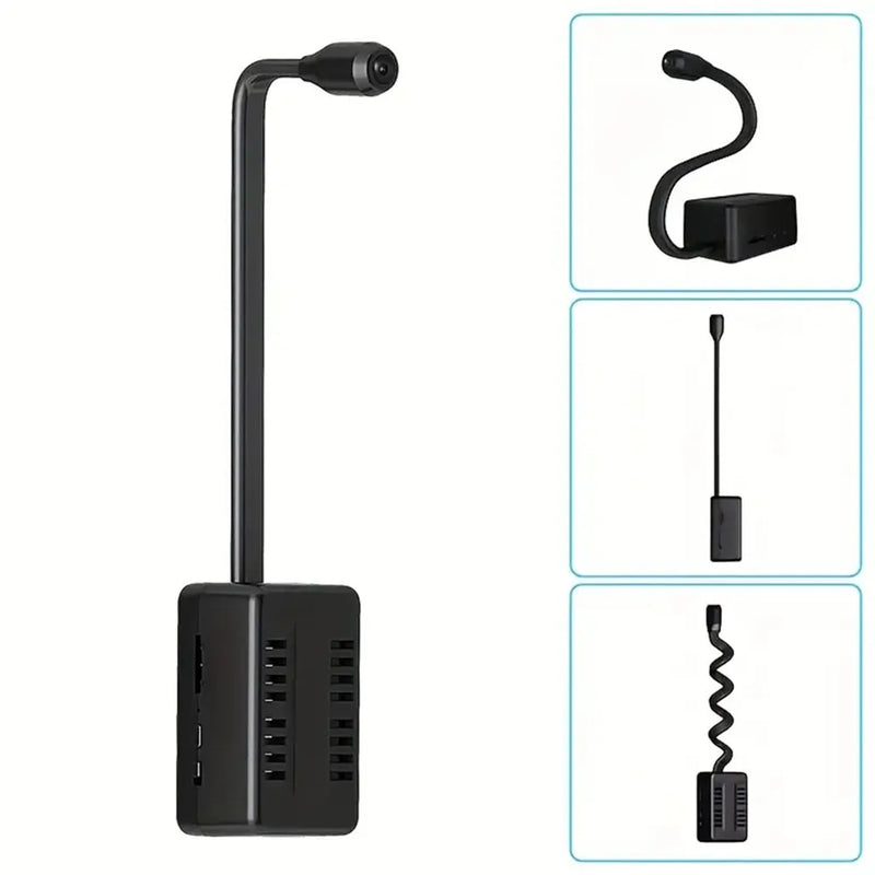 Mini câmera Wi-Fi 1080p com visão noturna detecção de movimento babá cam bateria 2100 mAh e suporte a cartão TF 32 GB