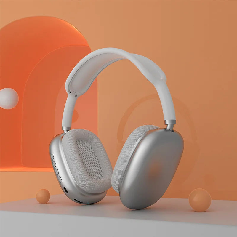 P9 fone Bluetooth over ear com microfone conforto para esportes e jogos conexão estável controles completos som envolvente para o dia a dia